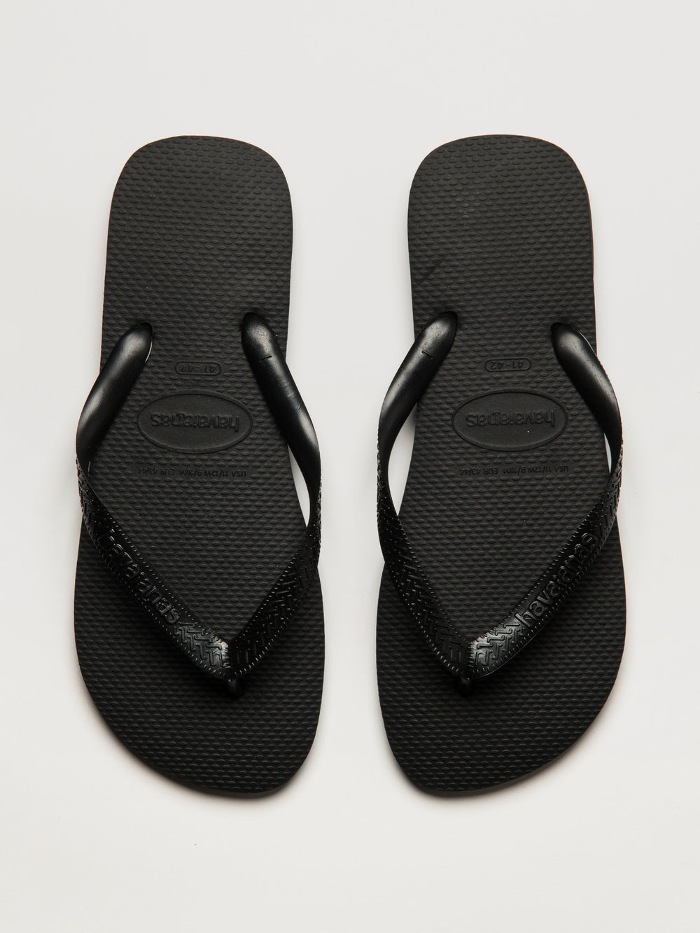 MENS HAVAIANAS TOP SANDALS - BLACK
