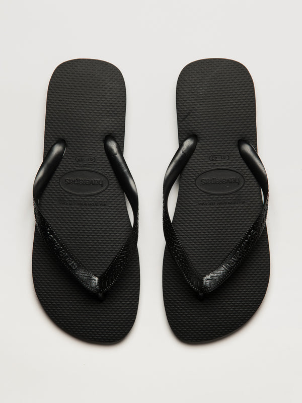 MENS HAVAIANAS TOP SANDALS - BLACK