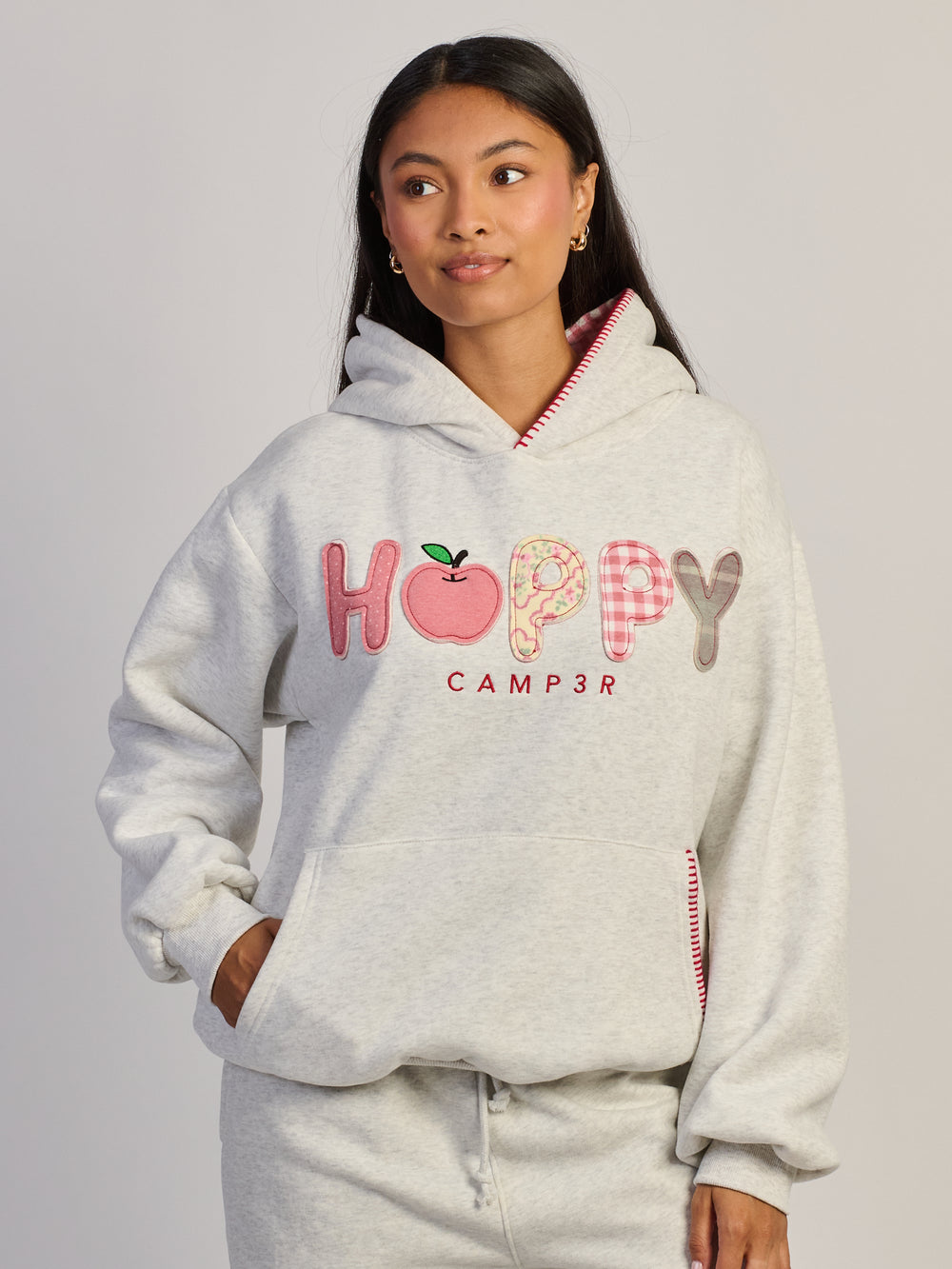 HAPPY CAMPER POMME DE MON OEIL SWEAT À CAPUCHE