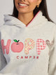 HAPPY CAMPER POMME DE MON OEIL SWEAT À CAPUCHE