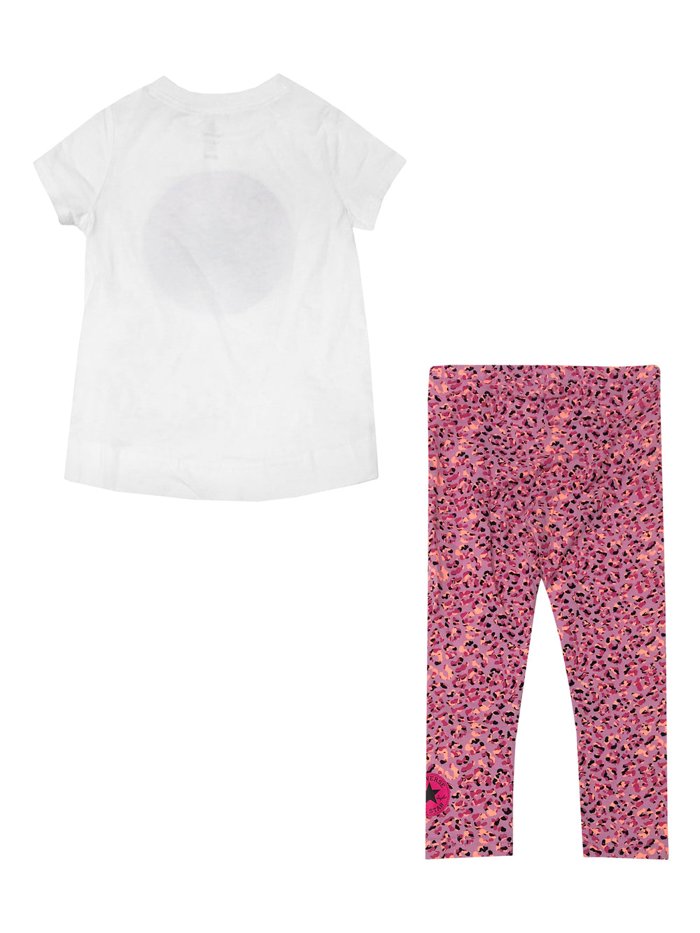 LITTLE GIRLS CONVERSE ALL OVER PRINT LEGGINGS & T-SHIRT SET - CLEARANCE