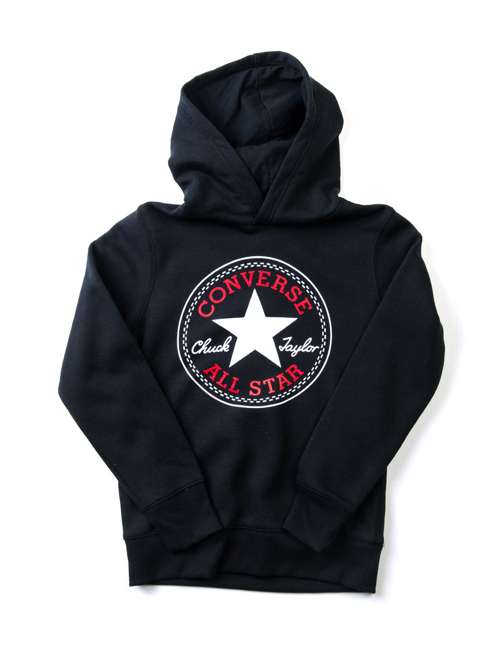 KIDS CONVERSE YOUTH BOYS FLEECE CHUCK TAYLOR PATCH CORE HOODIE