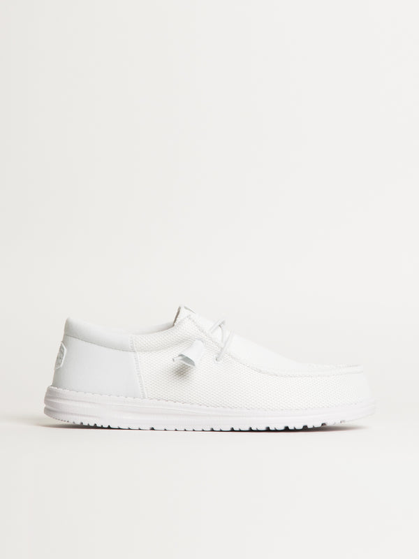 MENS HEYDUDE WALLY FUNK MONO SLIP-ON - WHITE