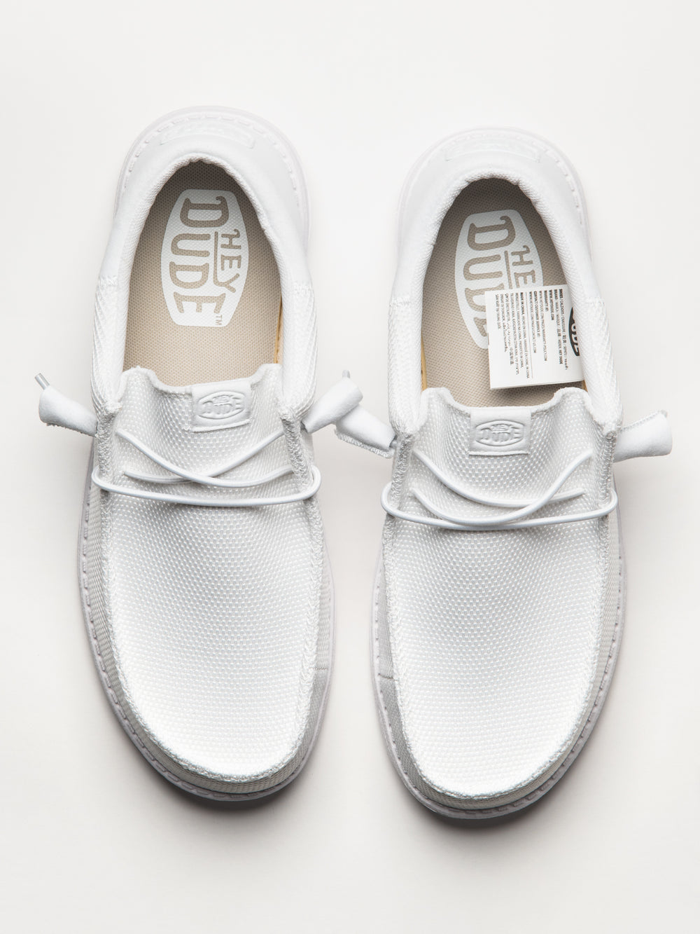 MENS HEYDUDE WALLY FUNK MONO SLIP-ON - WHITE