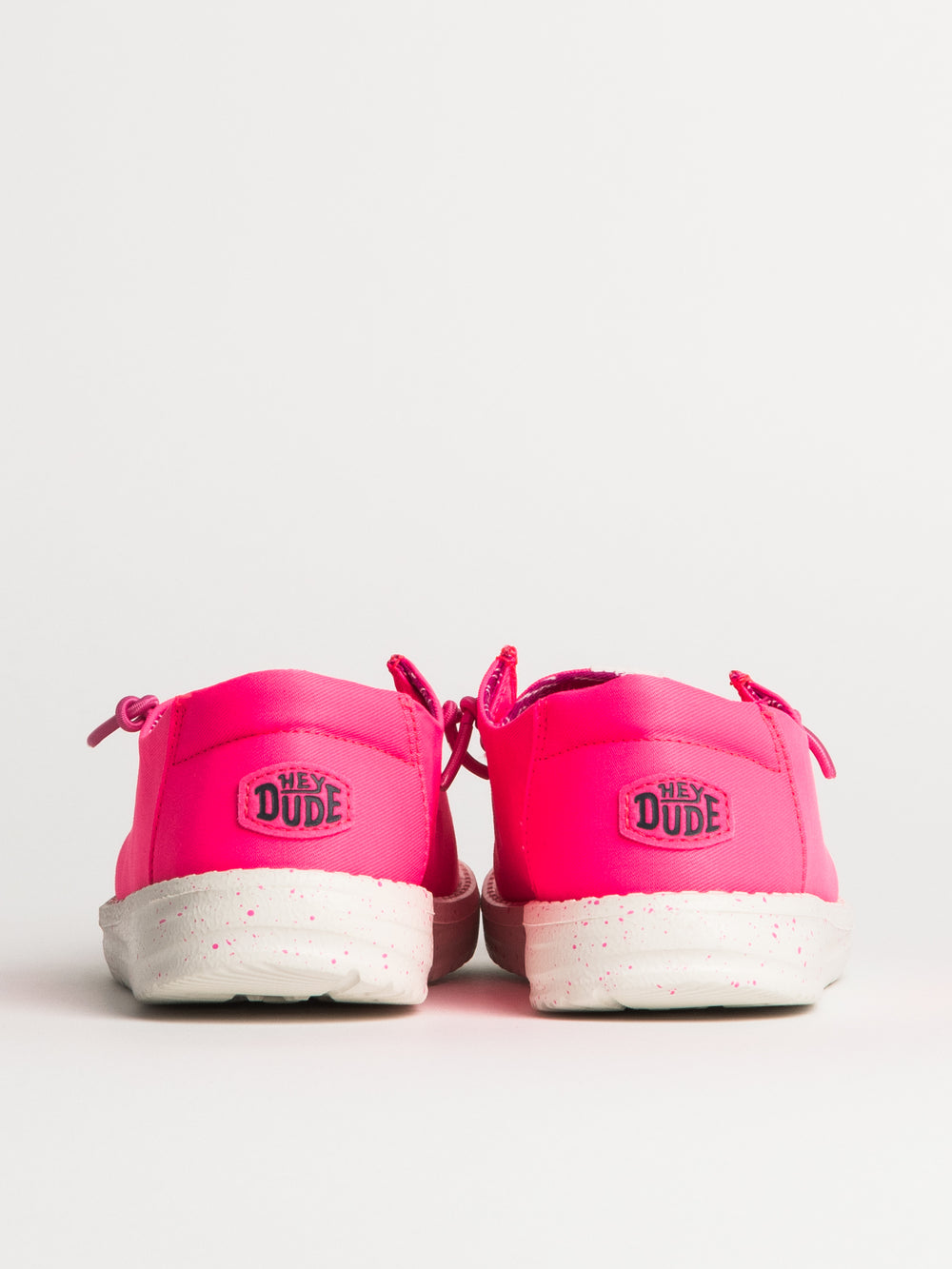 KIDS HEYDUDE WENDY YOUTH STRTECH CANVAS - PINK