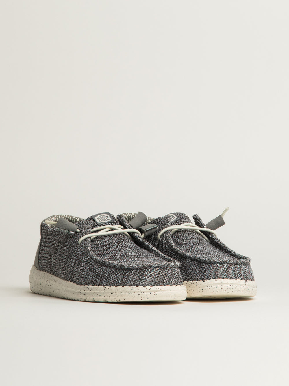 HEY DUDE WENDY STRETCH SOX SNEAKER FEMME – GRIS CLAIR