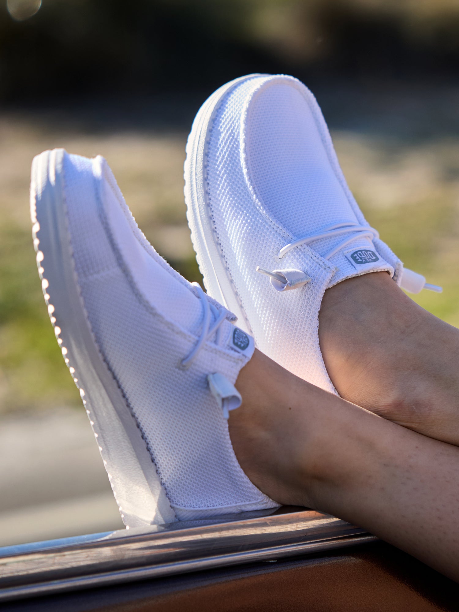 (*)様 wendy's pyramid 3raw white WOMENS HEYDUDE WENDY STRETCH SOX SNEAKER - WHITE
