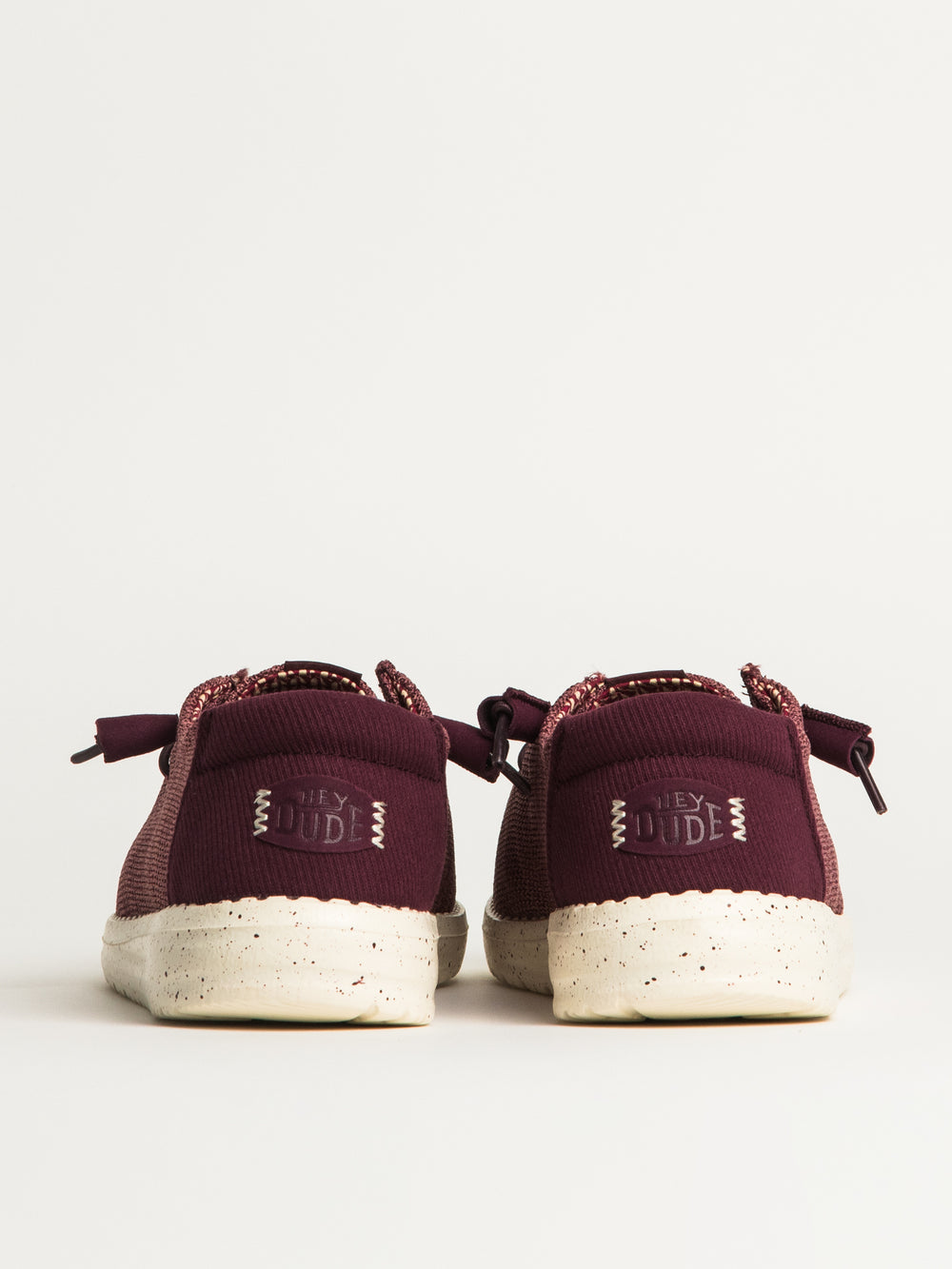 WOMENS HEYDUDE WENDY STRETCH SOX - BURGUNDY