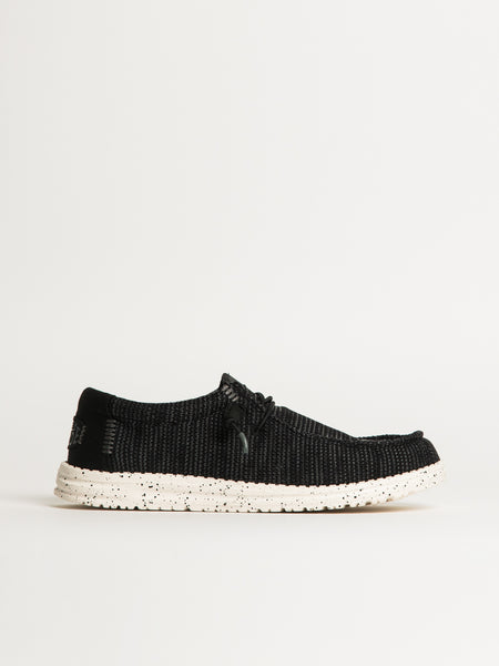Hey Dude Wally Stretch Sox Mens Black White Slip On Loafers 41898-066 M13…. HEY-41898-060-BLK-1_1200x.jpg?  main image 4