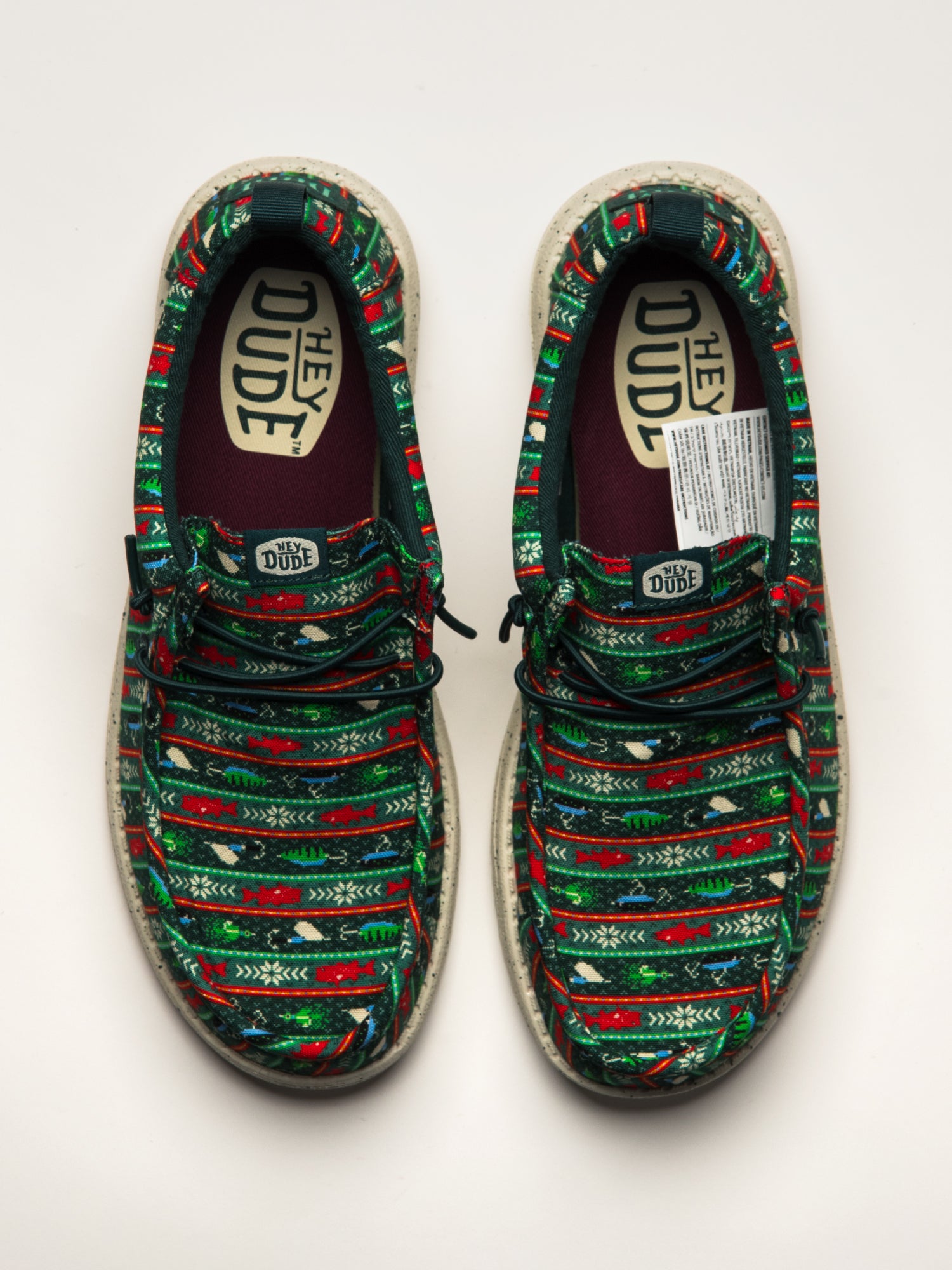 MENS HEYDUDE WALLY FISHMAS SWEATER - GREEN