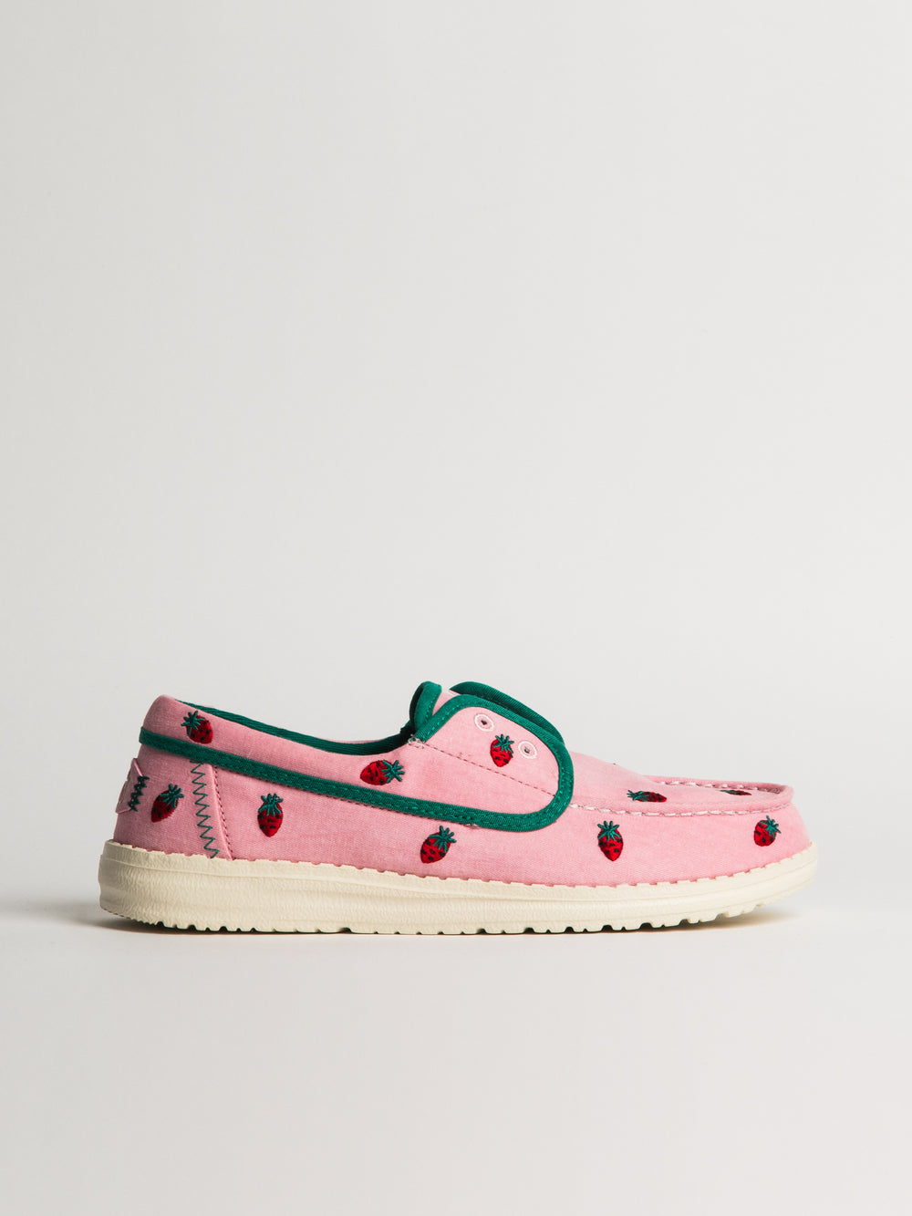 WOMENS HEY DUDE WENDY CRU BRODÉ - ROSE
