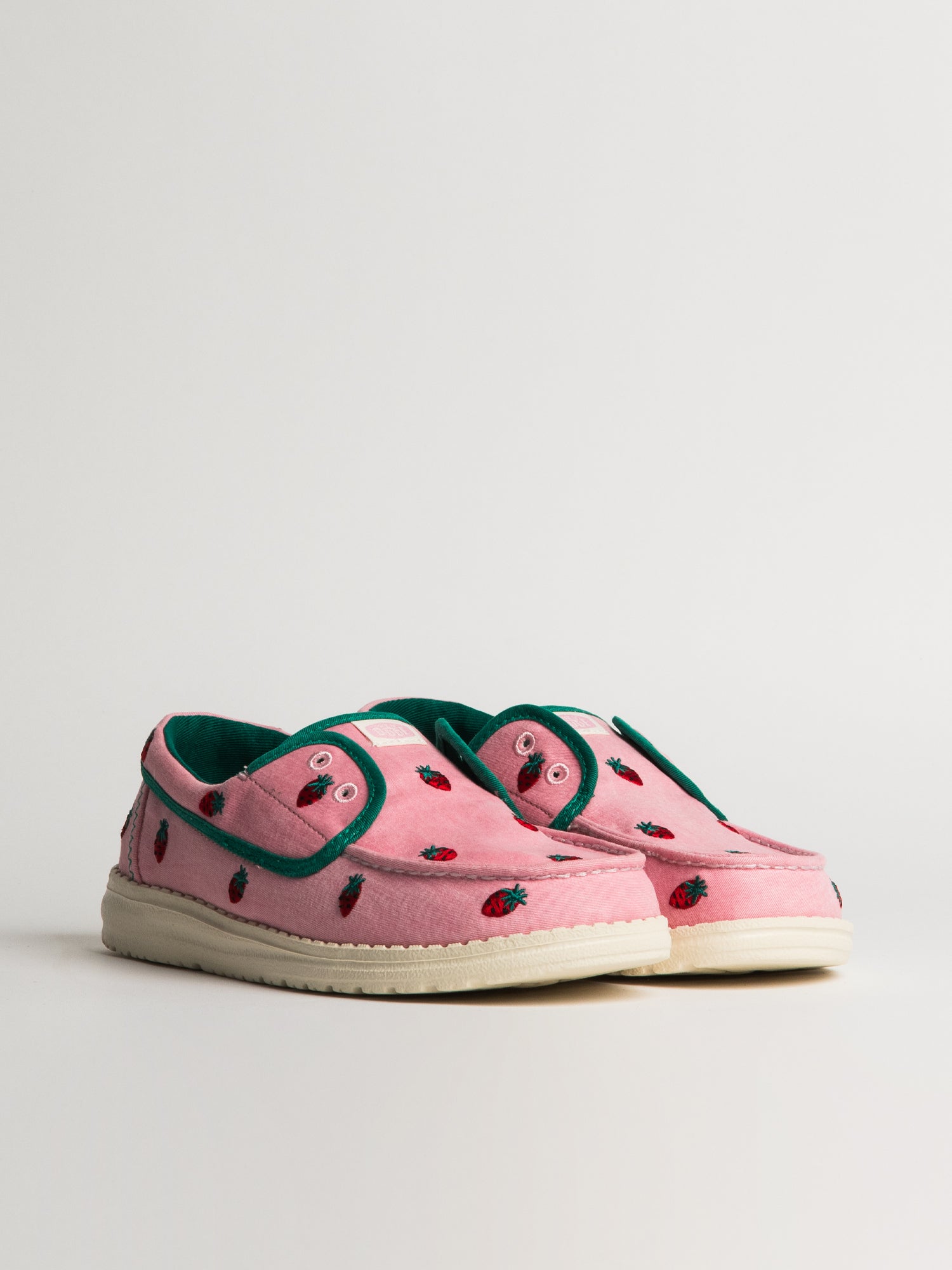 WOMENS HEY DUDE WENDY CRU EMBROIDERED STRAWBERRY - PINK