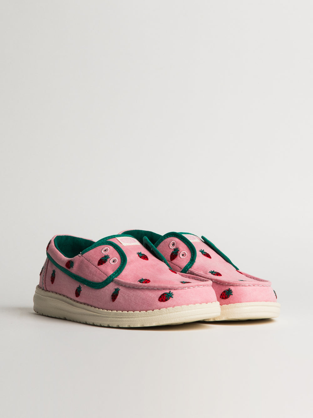 WOMENS HEY DUDE WENDY CRU BRODÉ - ROSE