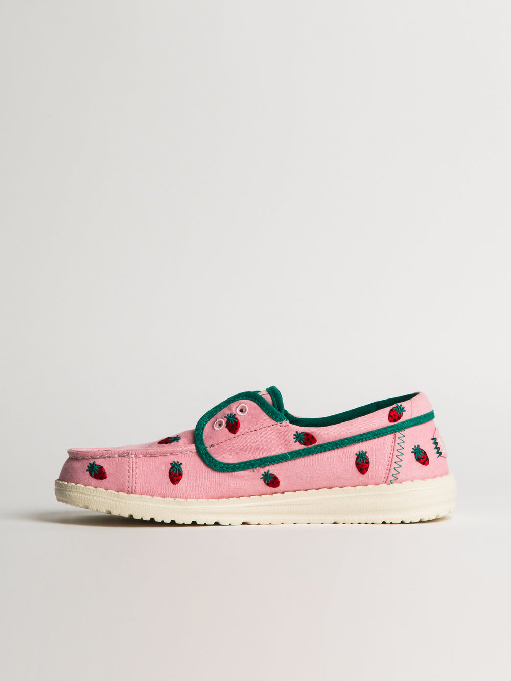 WOMENS HEY DUDE WENDY CRU BRODÉ - ROSE