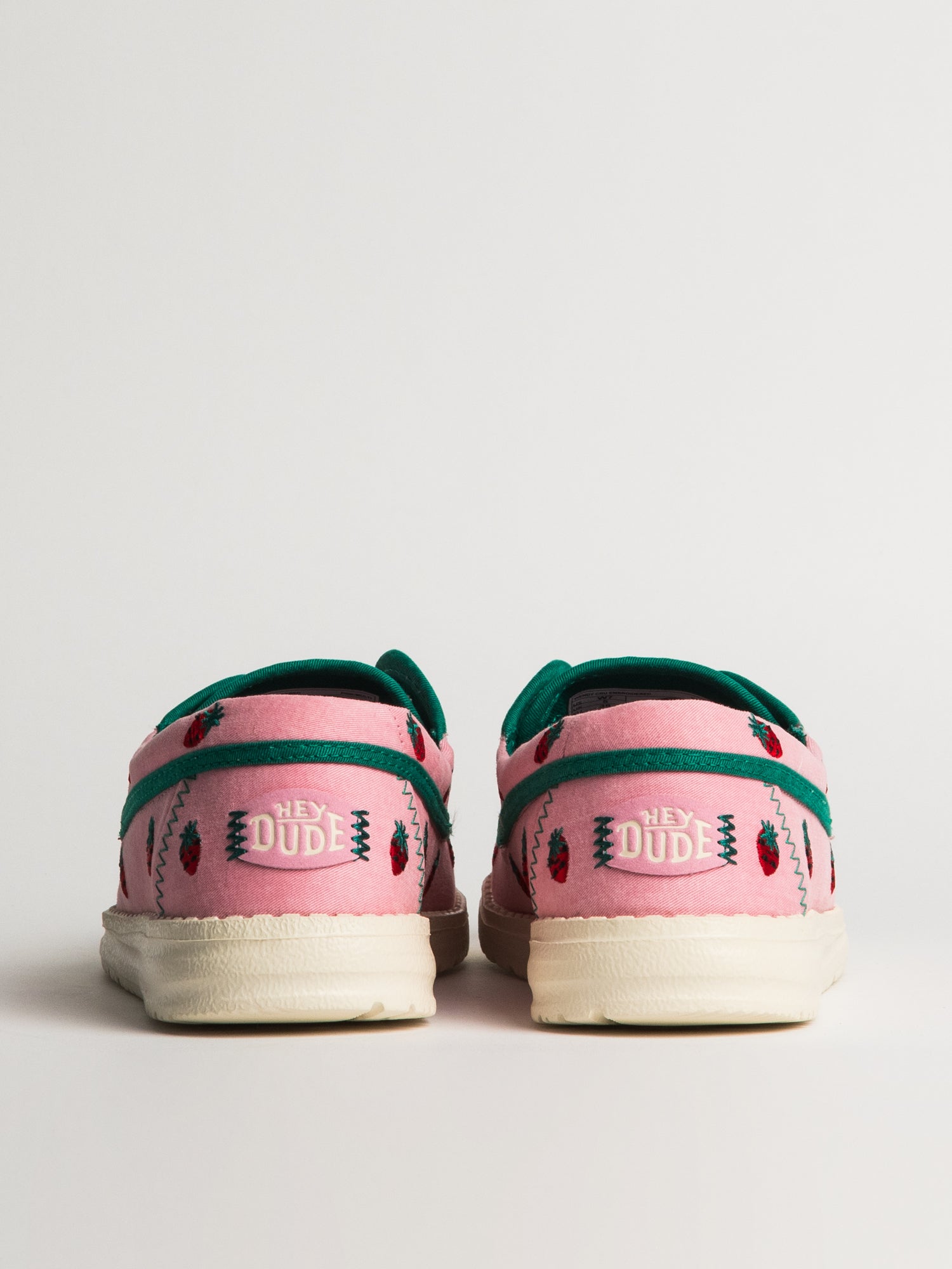 WOMENS HEY DUDE WENDY CRU EMBROIDERED STRAWBERRY - PINK