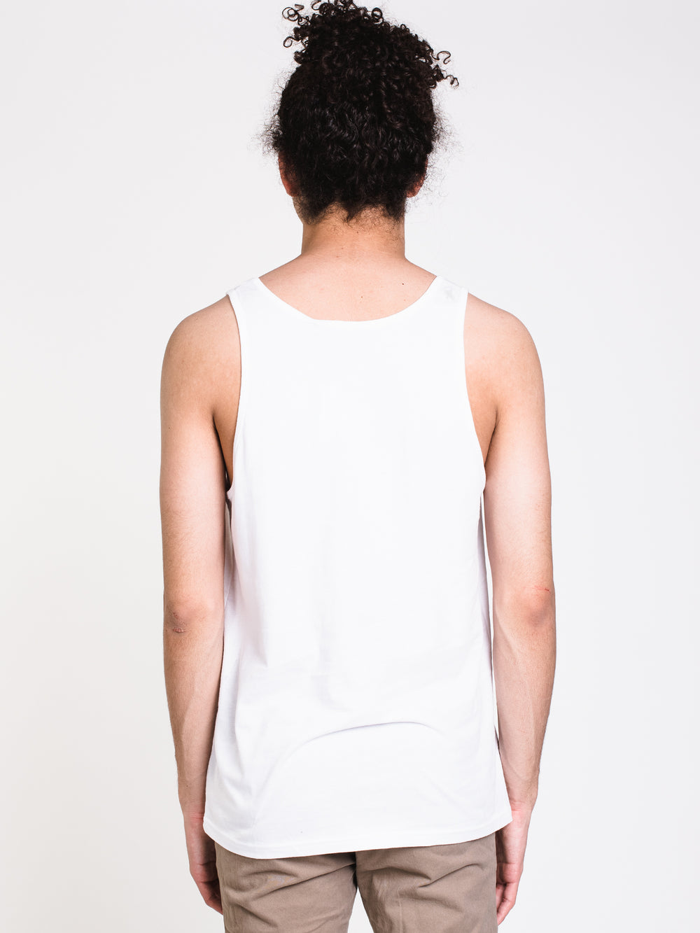 MENS COLLAGE TANK - WHITE - CLEARANCE