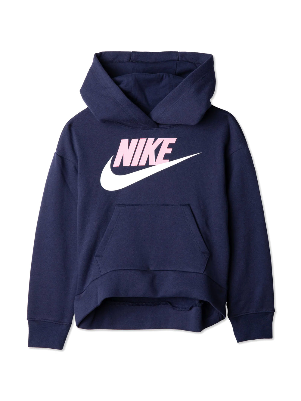 KIDS NIKE LITTLE GIRLS CLUB FLEECE HI-LO HOODIE - CLEARANCE