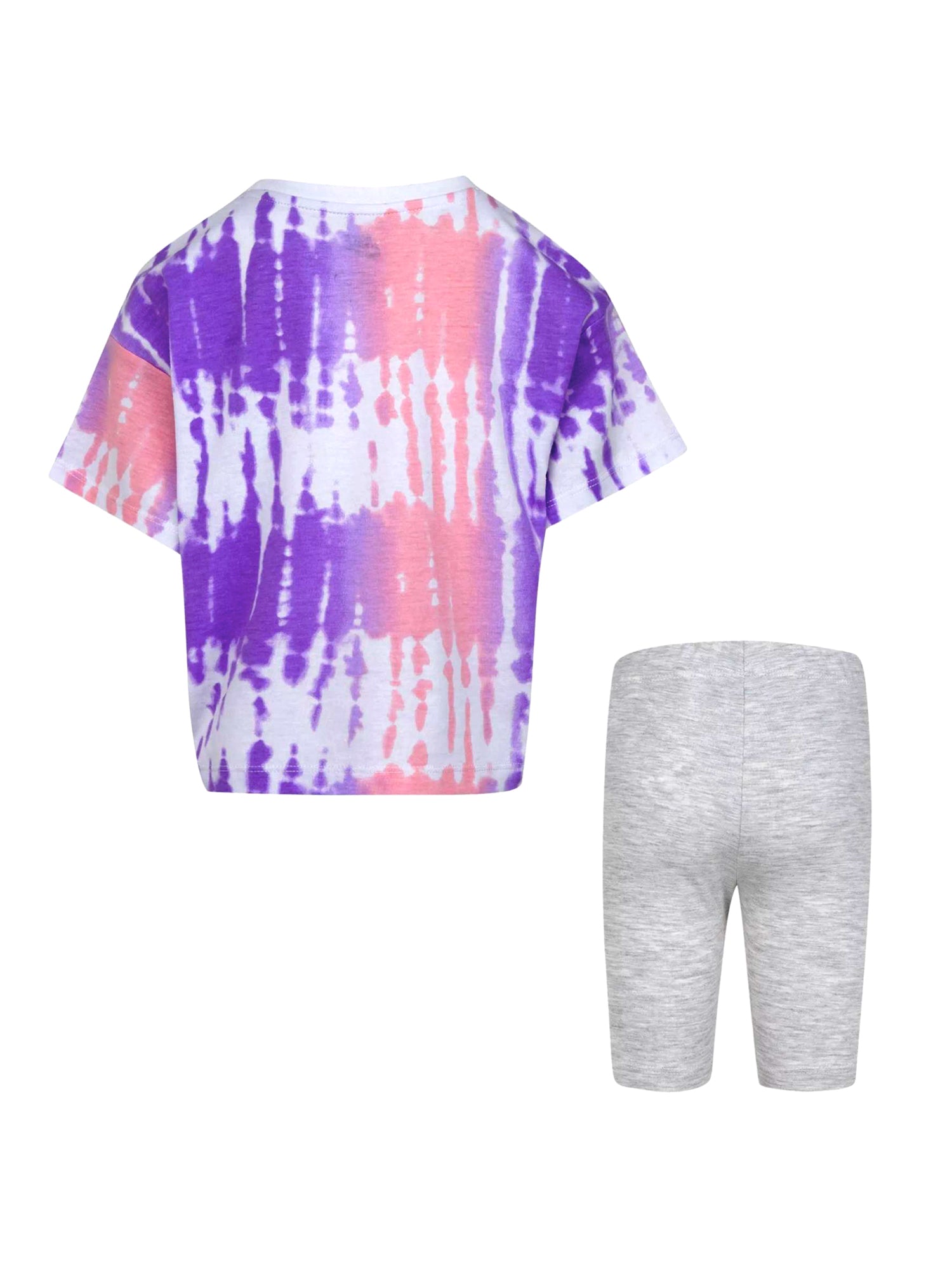 Nike tie dye deals crop top and shorts