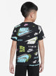 NIKE KIDS NIKE ACTIVE ALL OVER PRINT T-SHIRT - CLEARANCE - Boathouse
