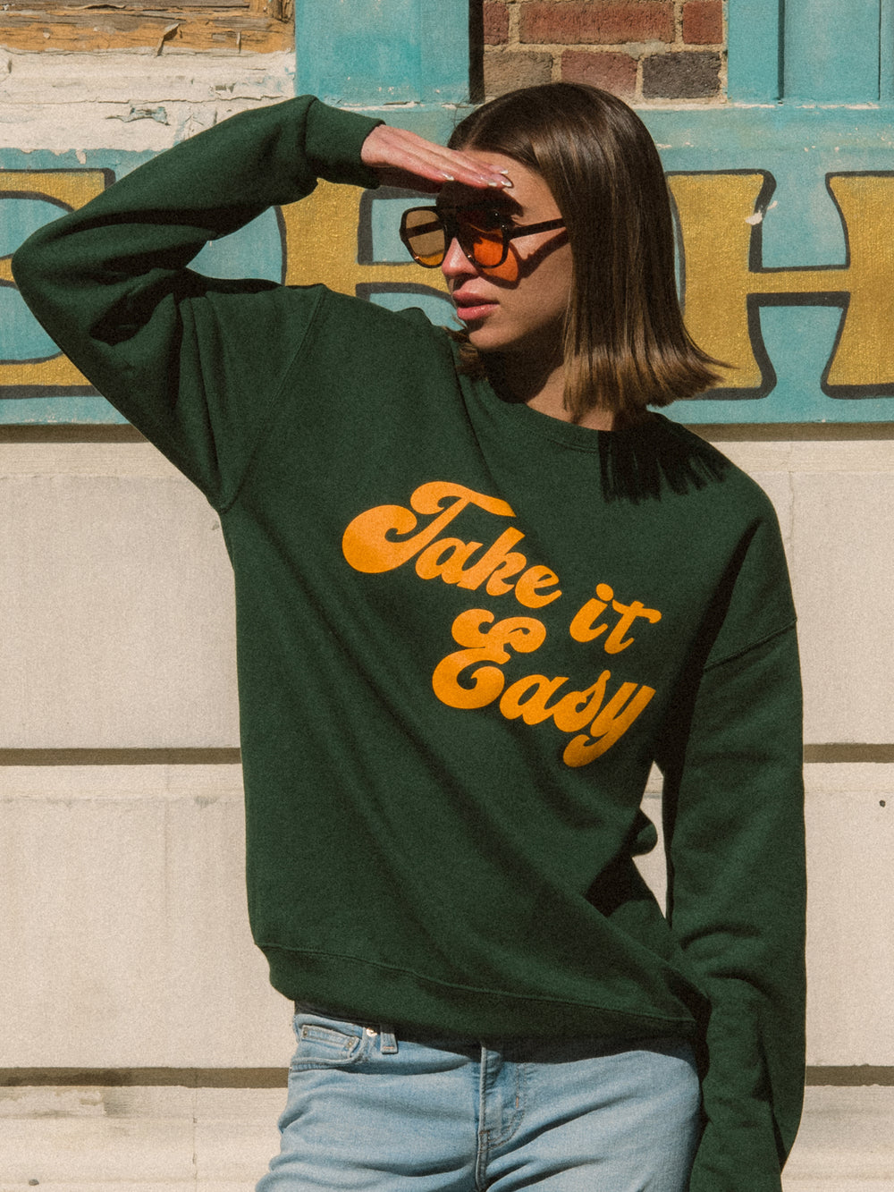 TAKE IT EASY CREWNECK  - CLEARANCE