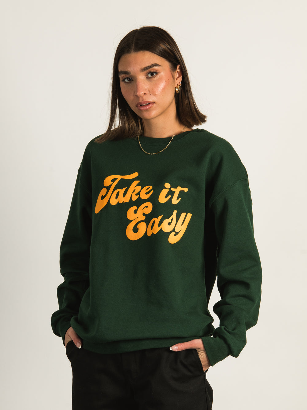 TAKE IT EASY CREWNECK  - CLEARANCE