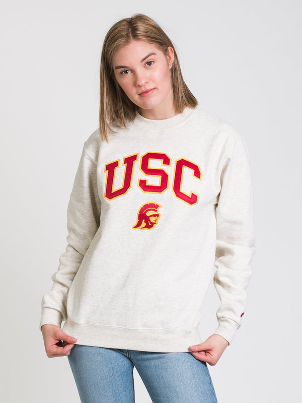 CHAMPION ECO POWERBLEND USC UNIVERSITY CREWNECK SWEATER  - CLEARANCE