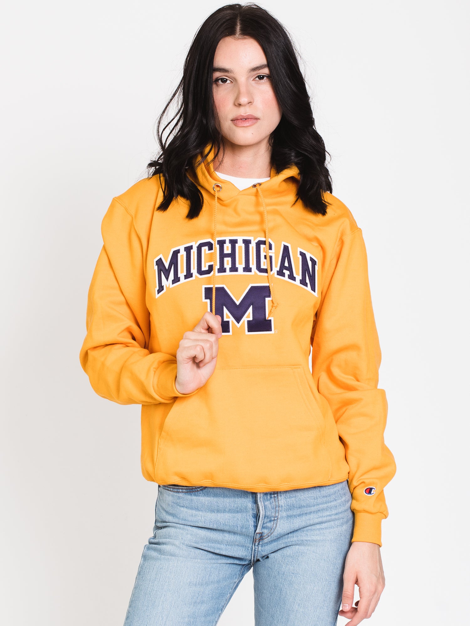 Yellow store michigan hoodie