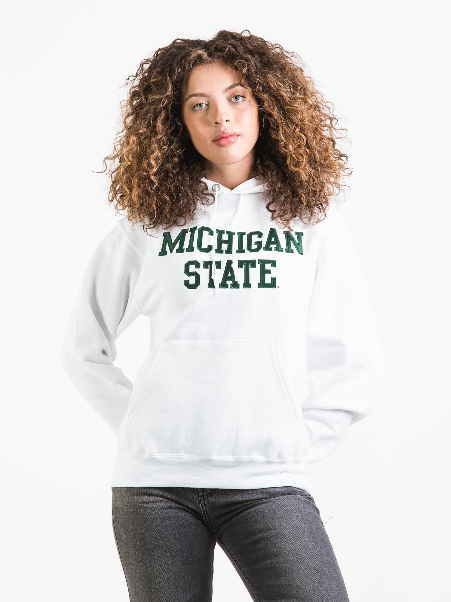 White sale msu sweatshirt