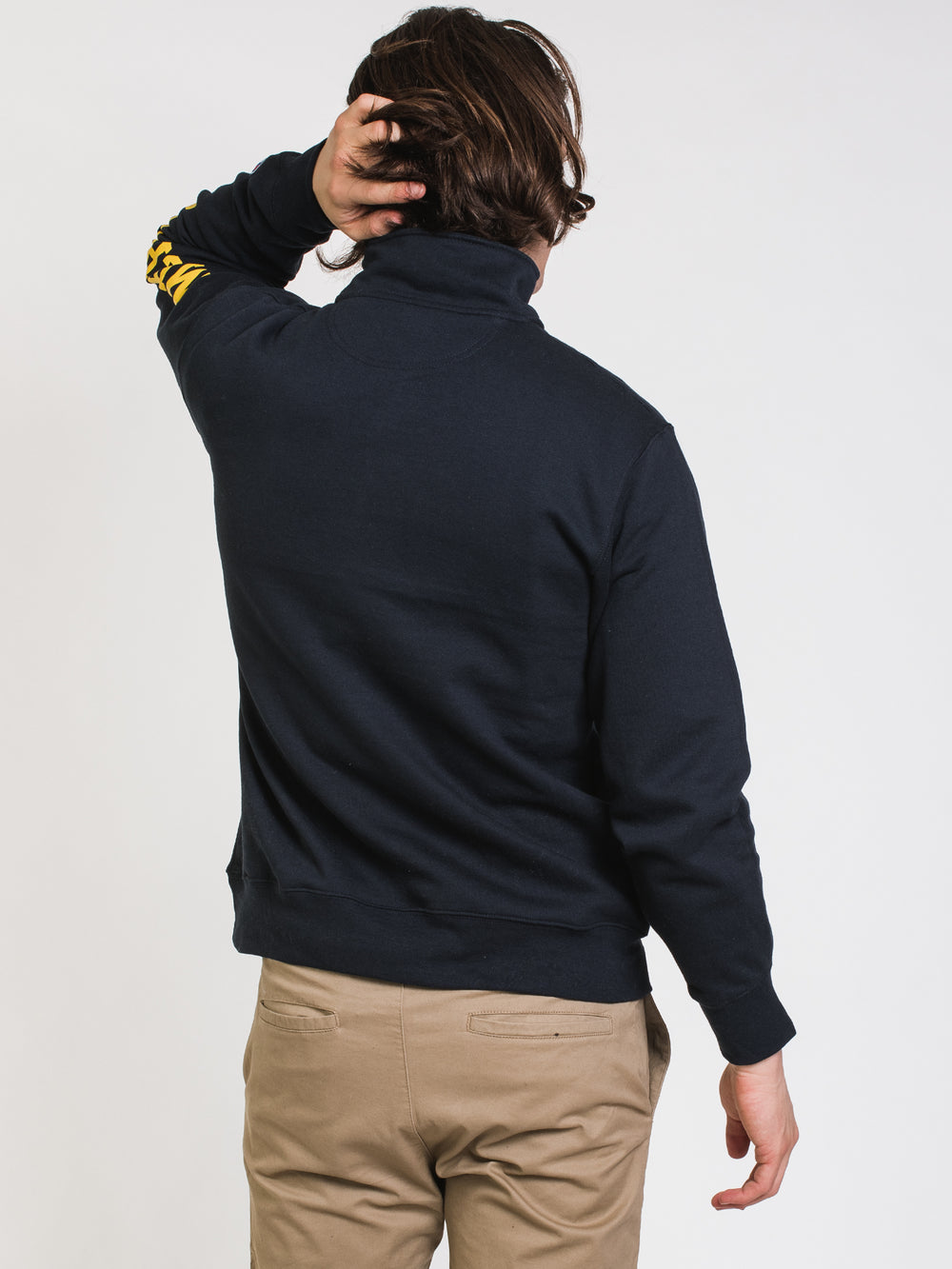 CHAMPION 1/4 ZIP MICHIGAN UNIVERSITY SWEATER - CLEARANCE