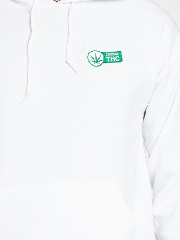THC EMBROIDERED FLEECE - WHITE