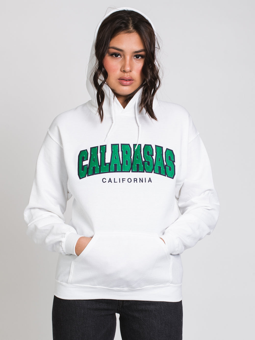 HOTLINE APPAREL L. CALABASAS EMBROIDERED HOODIE - CLEARANCE