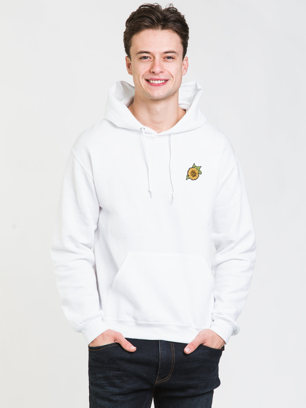 SUNFLOWER EMBROIDERED HOODIE - CLEARANCE