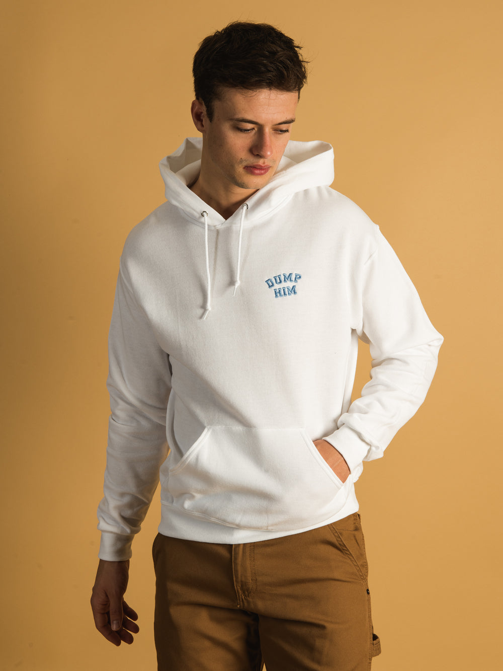 DUMP HIM EMBROIDERED HOODIE  - CLEARANCE