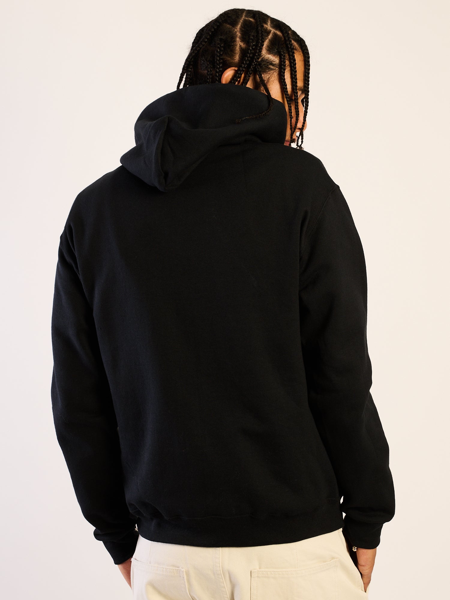 HOTLINE APPAREL MUSCLE CAR EMBOIRDERED HOODIE -BLACK/NOIR