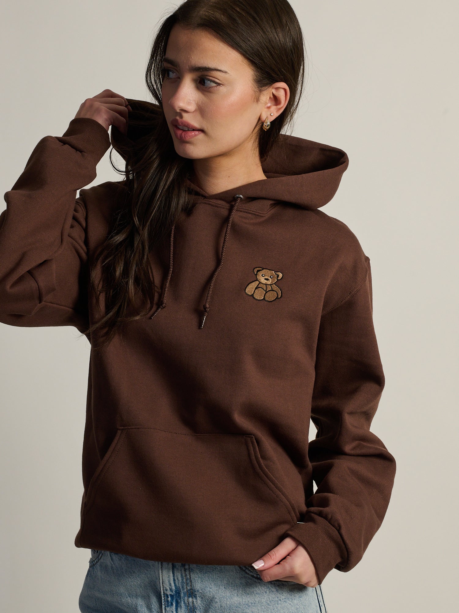 HOTLINE APPAREL BEAR 2 EMBOIRDERED HOODIE