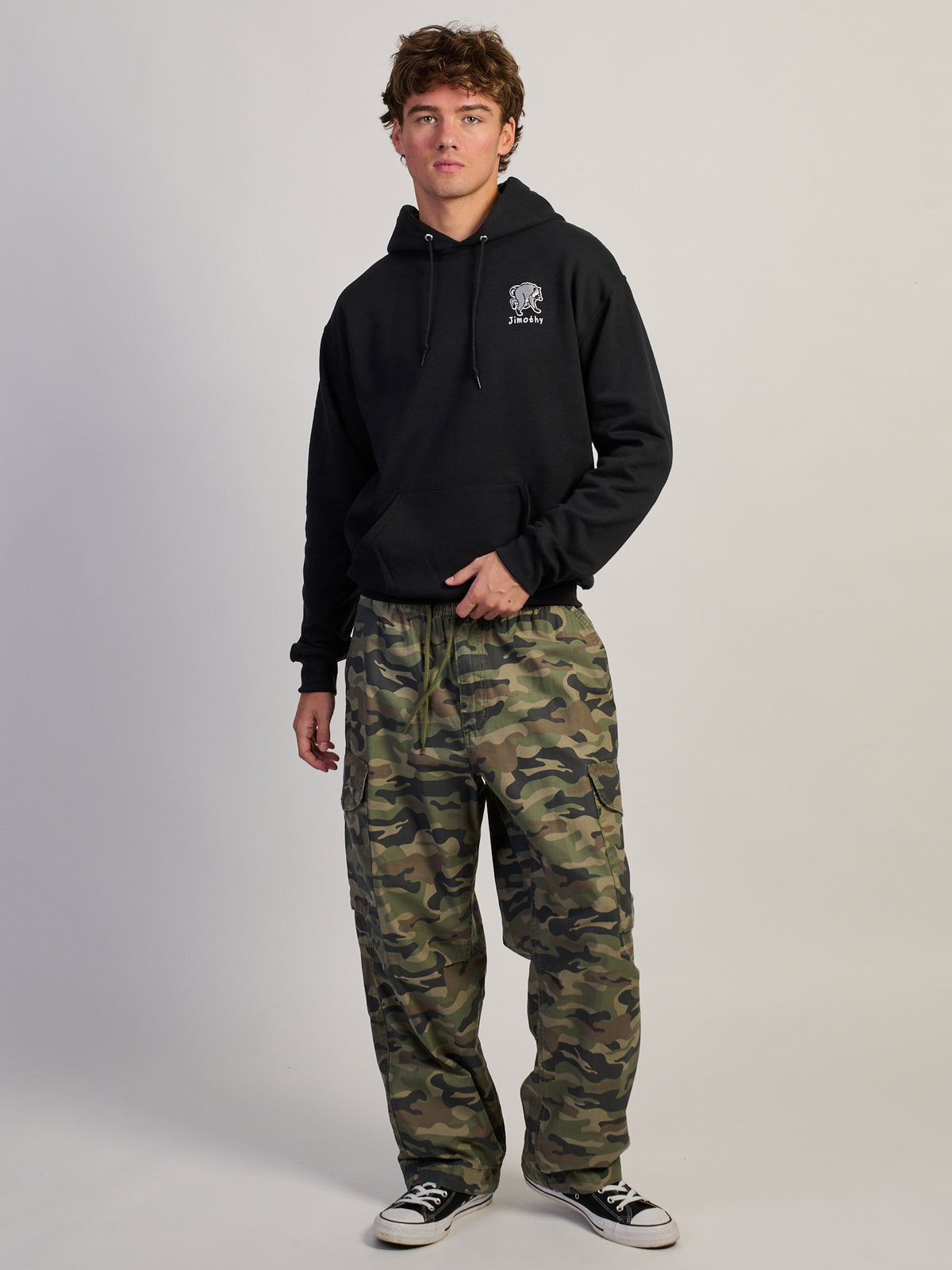 HOTLINE APPAREL JIMOTHY EMBROIDERED HOODIE