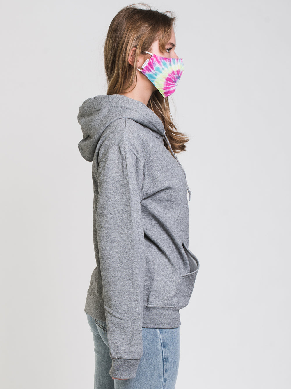 HOTLINE APPAREL UNISEX POT HEAD EMBROIDERED HOODIE - OX GREY - CLEARANCE