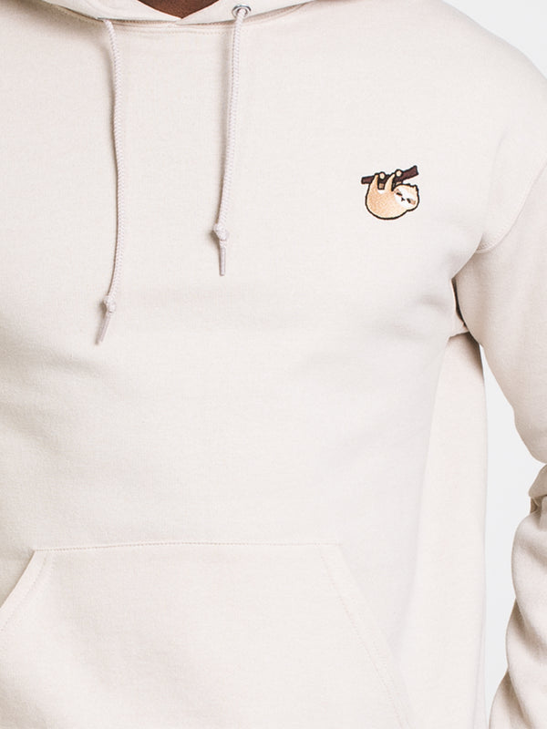 SLOTH EMBROIDERED HOODIE