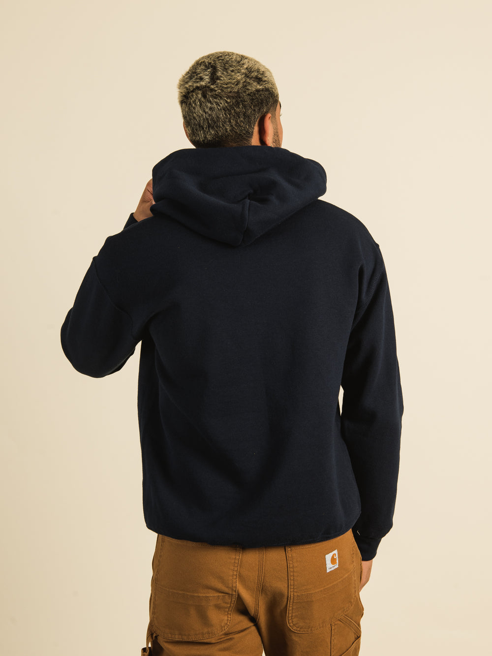 NO CAP EMBROIDERED HOODIE - CLEARANCE