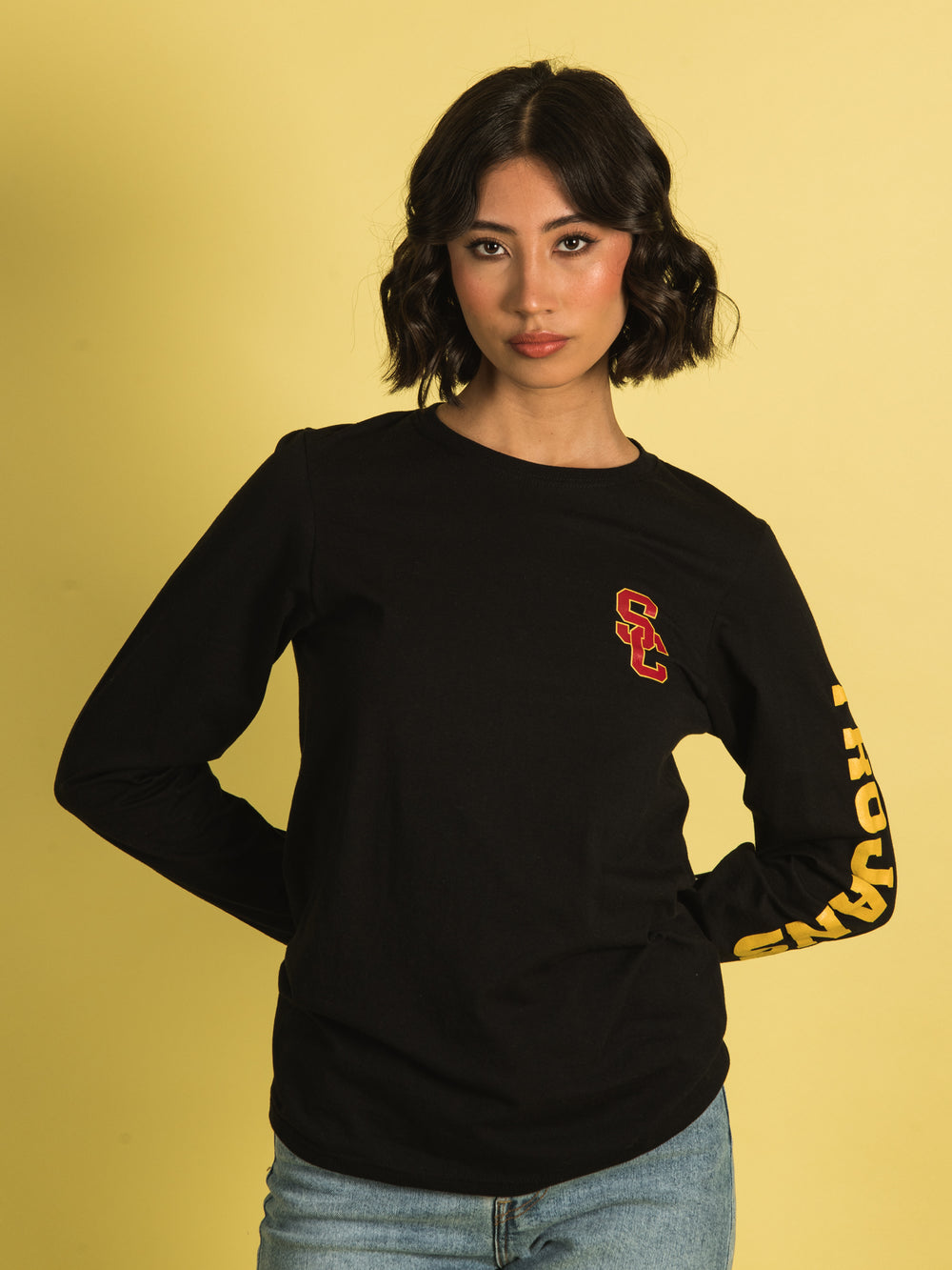 RUSSELL USC LONG SLEEVE TEE - CLEARANCE