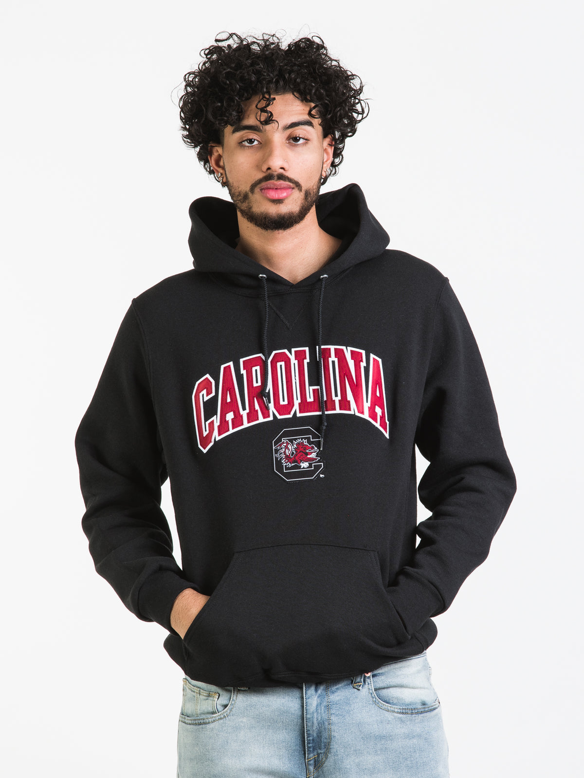 Men's Fanatics Branded Black South Carolina Gamecocks Quick Slant Pullover  Hoodie