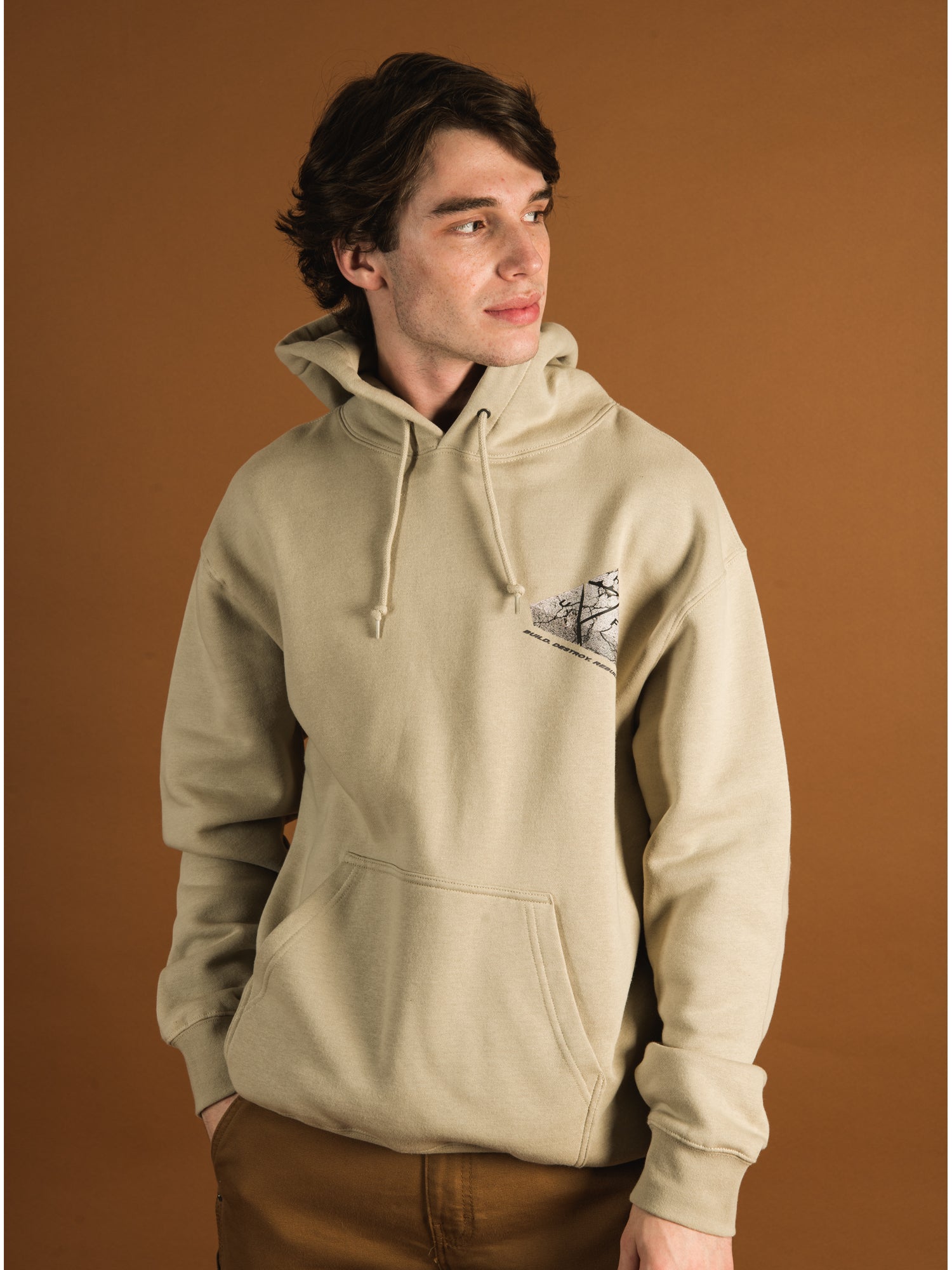 HUF WITHSTAND TT PULLOVER HOODIE CLEARANCE