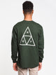 HUF MENS ESSENTIALS TT LONG SLEEVE TEE- FOREST - CLEARANCE - Boathouse