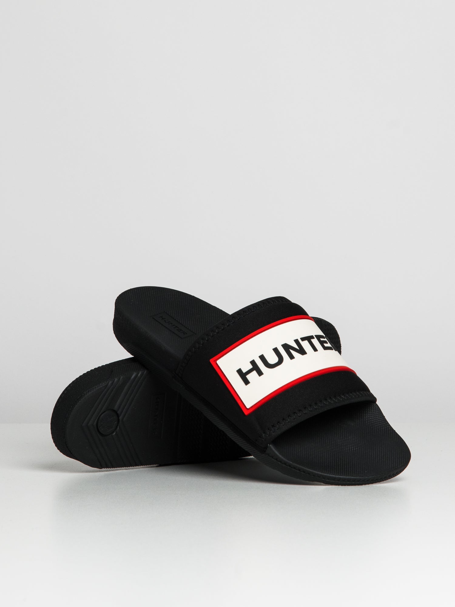 Black best sale hunter slides