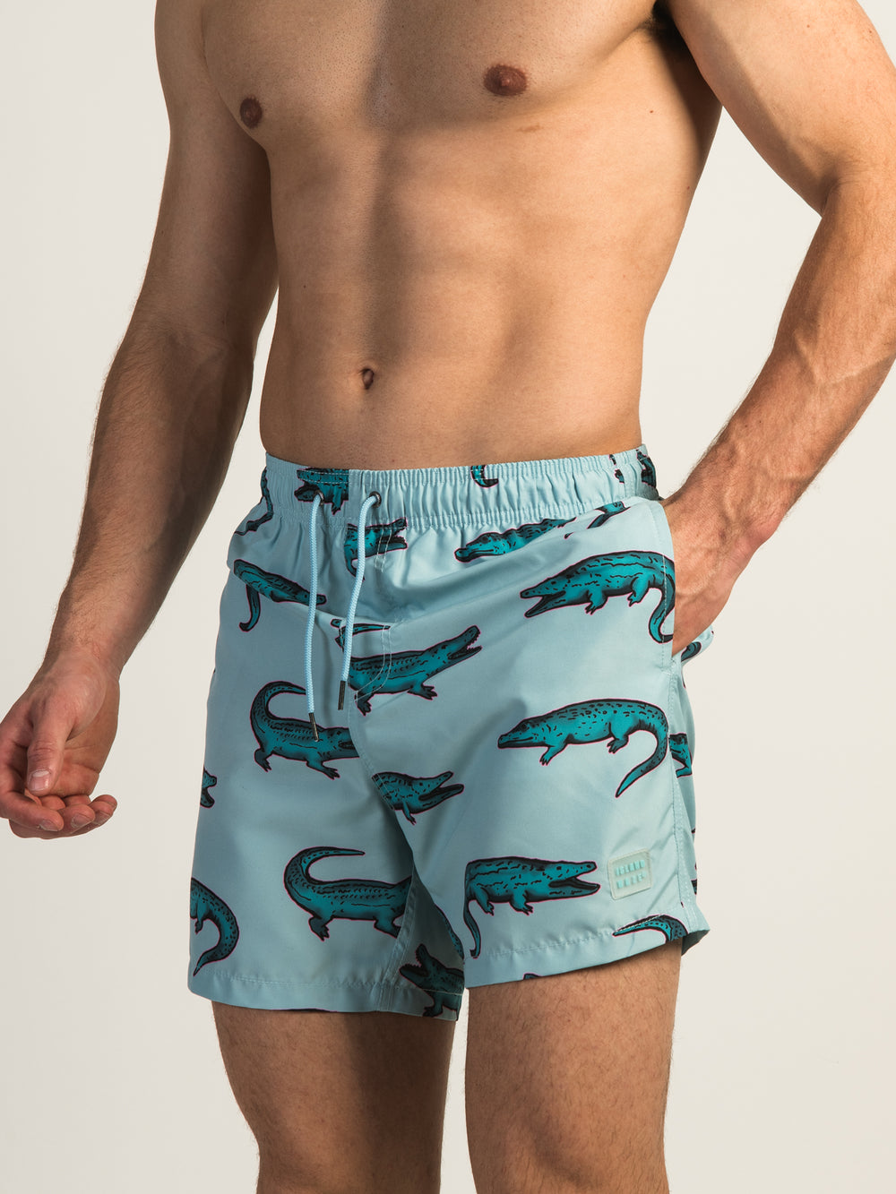 ISLAND HAZE CROCODILE 5" VOLLEY SHORT