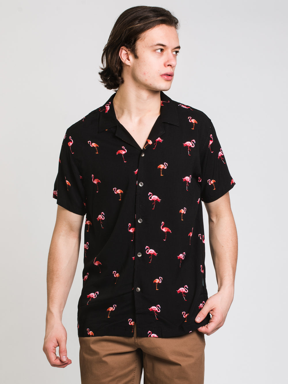 ISLAND HAZE THE FLAMINGO'S SHORT SLEEVE WOVEN  - CLEARANCE