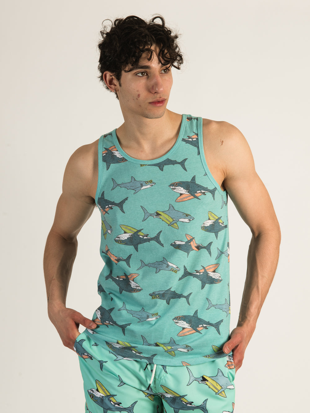 ISLAND HAZE SURFING SHARK TANK TOP  - CLEARANCE