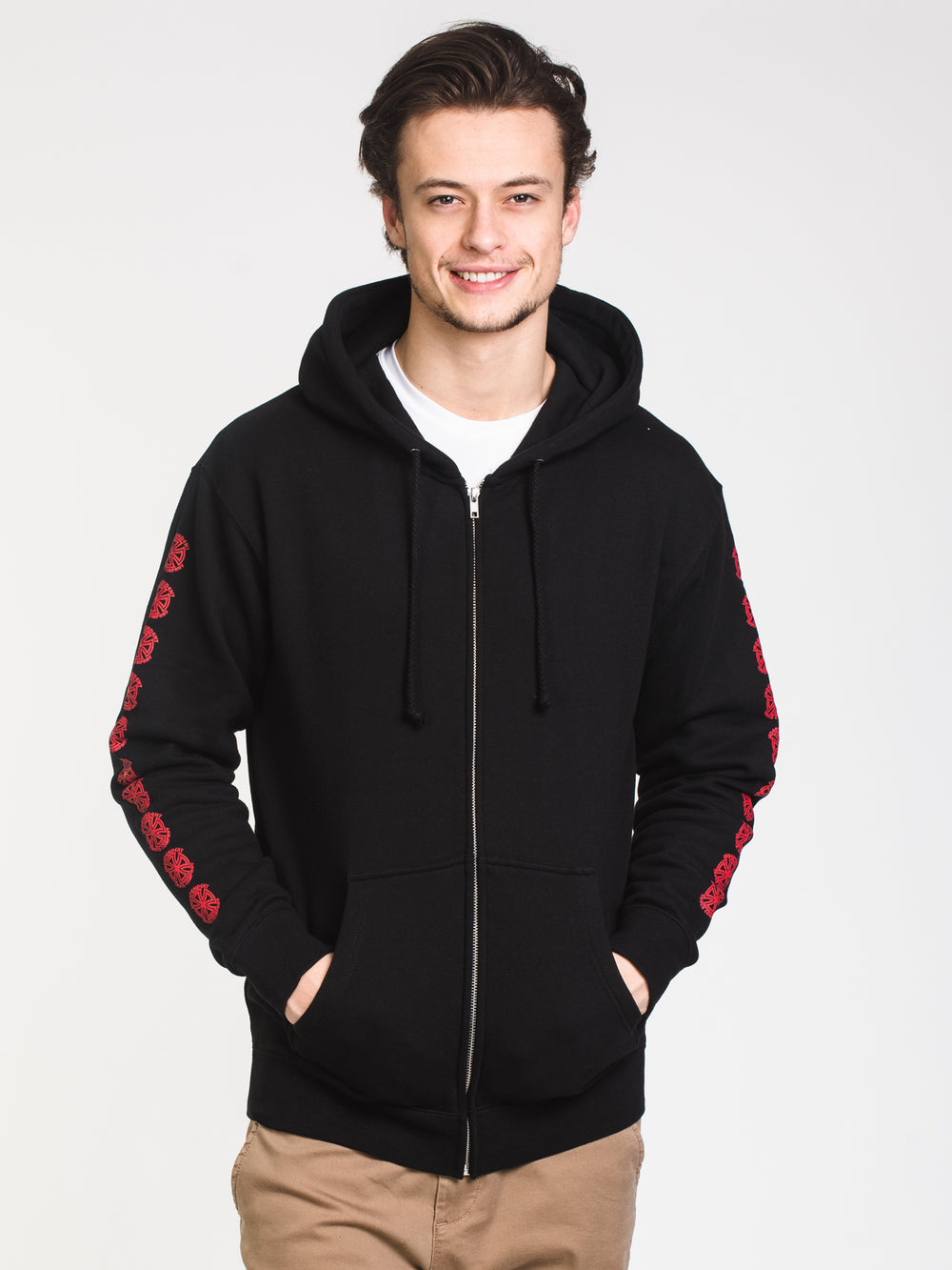 MENS BAUHAUS CROSS FULL ZIP - BLACK - CLEARANCE