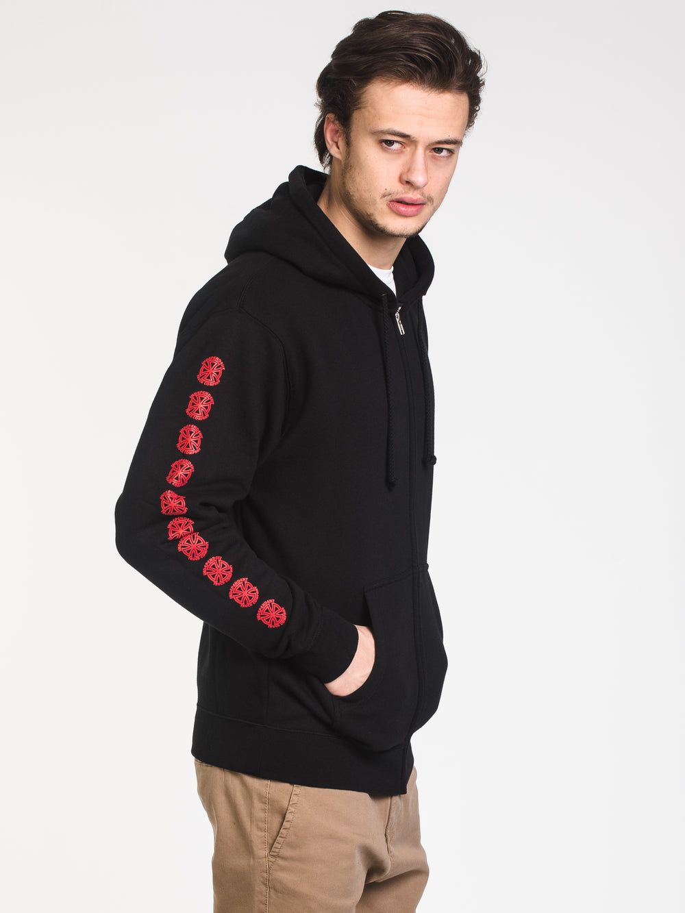 MENS BAUHAUS CROSS FULL ZIP - BLACK - CLEARANCE