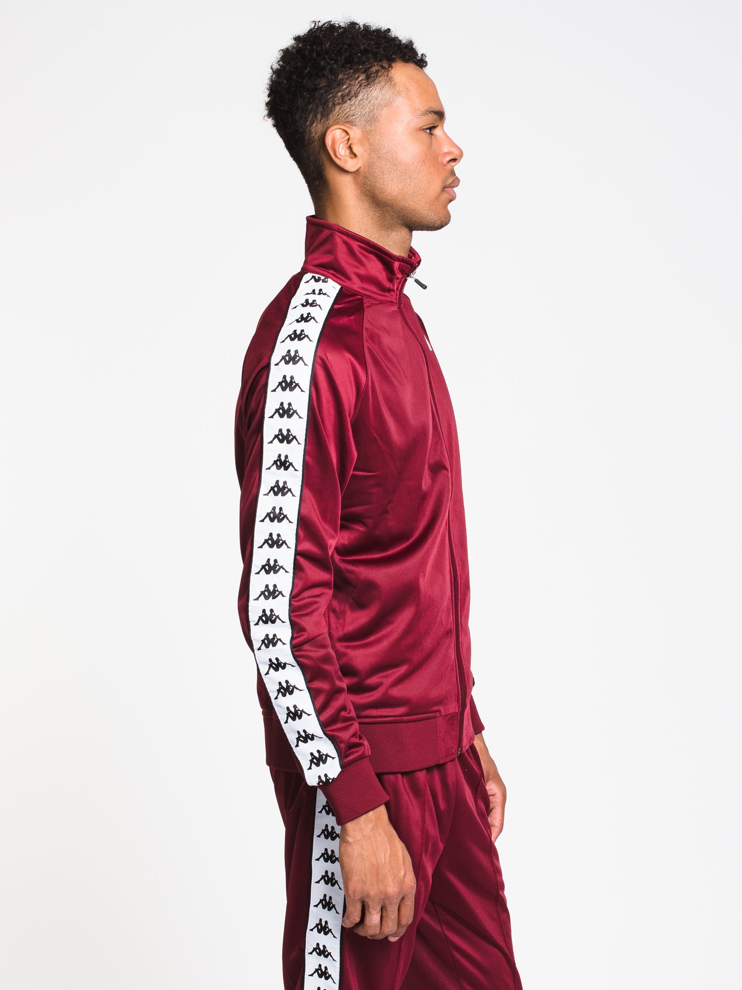 Kappa maroon hot sale tracksuit